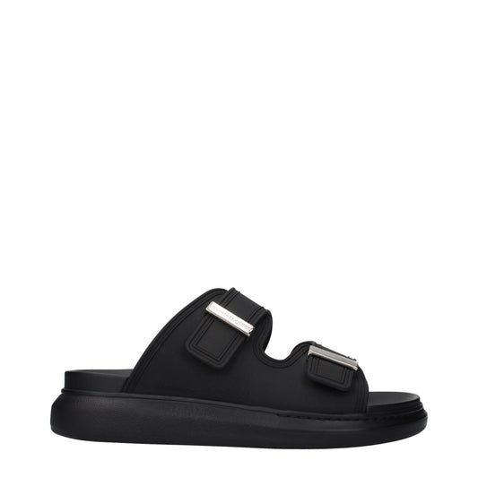 Alexander McQueen Slippers and Clogs Men Rubber Black