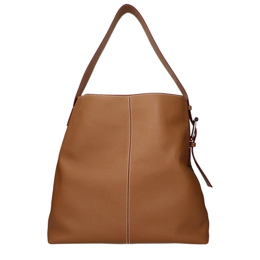 Alexander McQueen Shoulder Bags Women Leather Brown