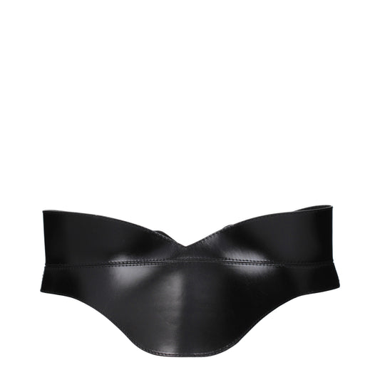 Alexander McQueen Belts Women Leather Black
