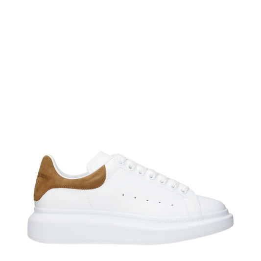Alexander McQueen Sneakers Men Leather White/Brown