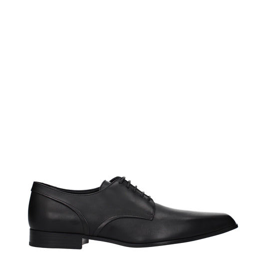 Alexander McQueen Lace up and Monkstrap Men Leather Black