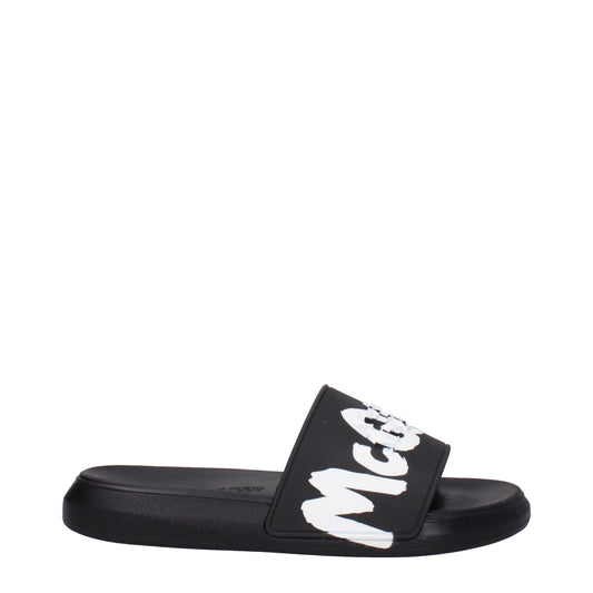 Alexander McQueen Slippers and Clogs Women Rubber Black/White