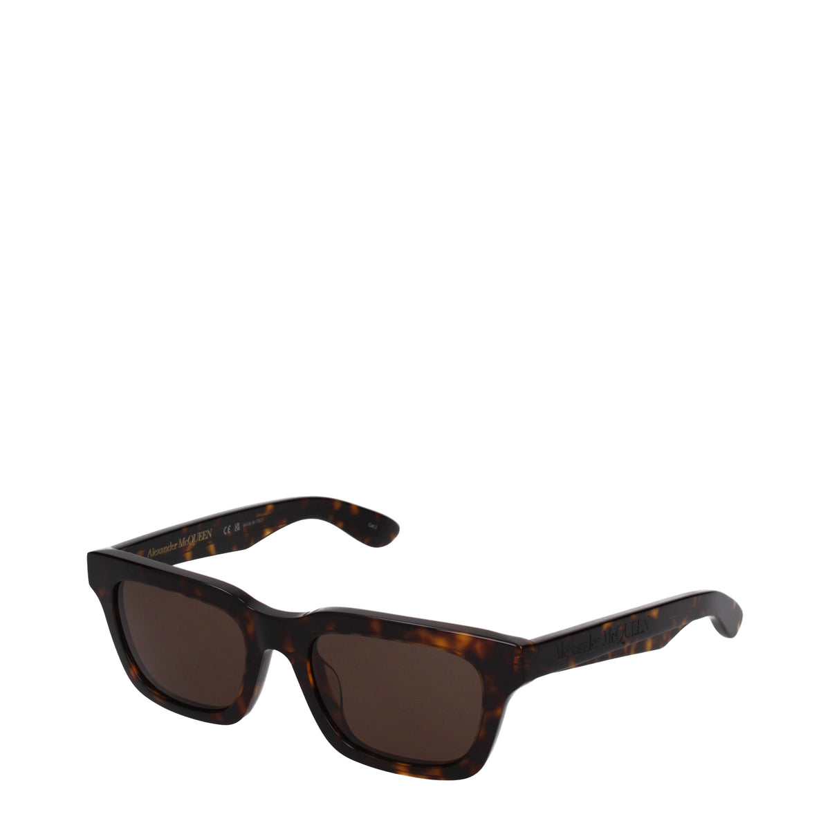 Alexander McQueen Sunglasses Men Acetate Brown