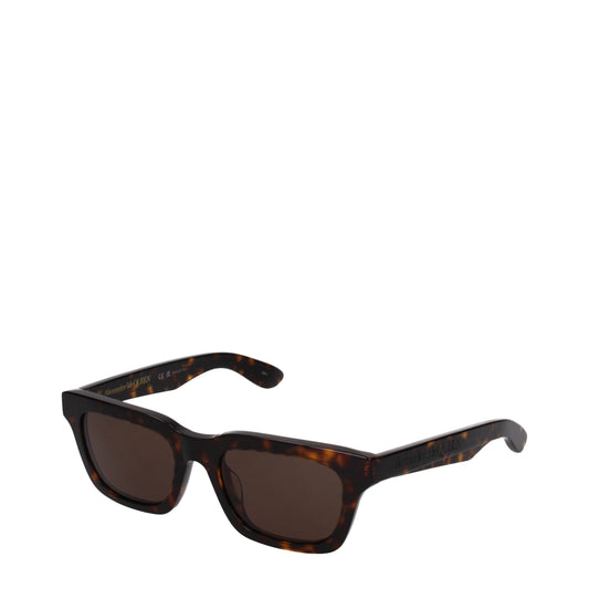 Alexander McQueen Sunglasses Men Acetate Brown
