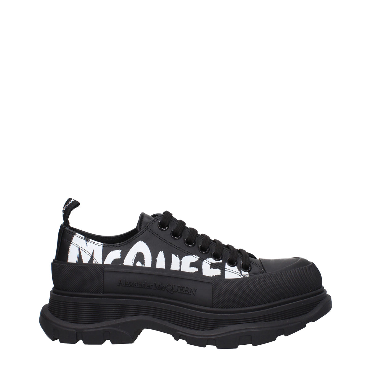 Alexander McQueen Sneakers Men Leather Black/White