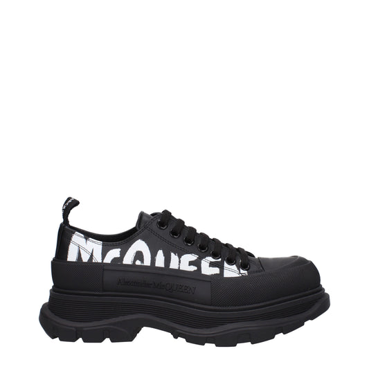 Alexander McQueen Sneakers Men Leather Black/White