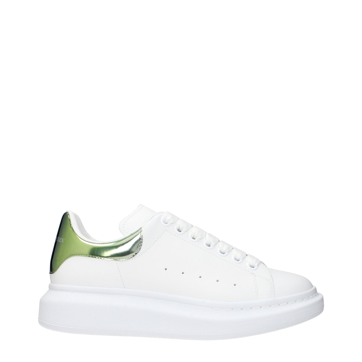 Alexander McQueen Sneakers Men Leather White/Green