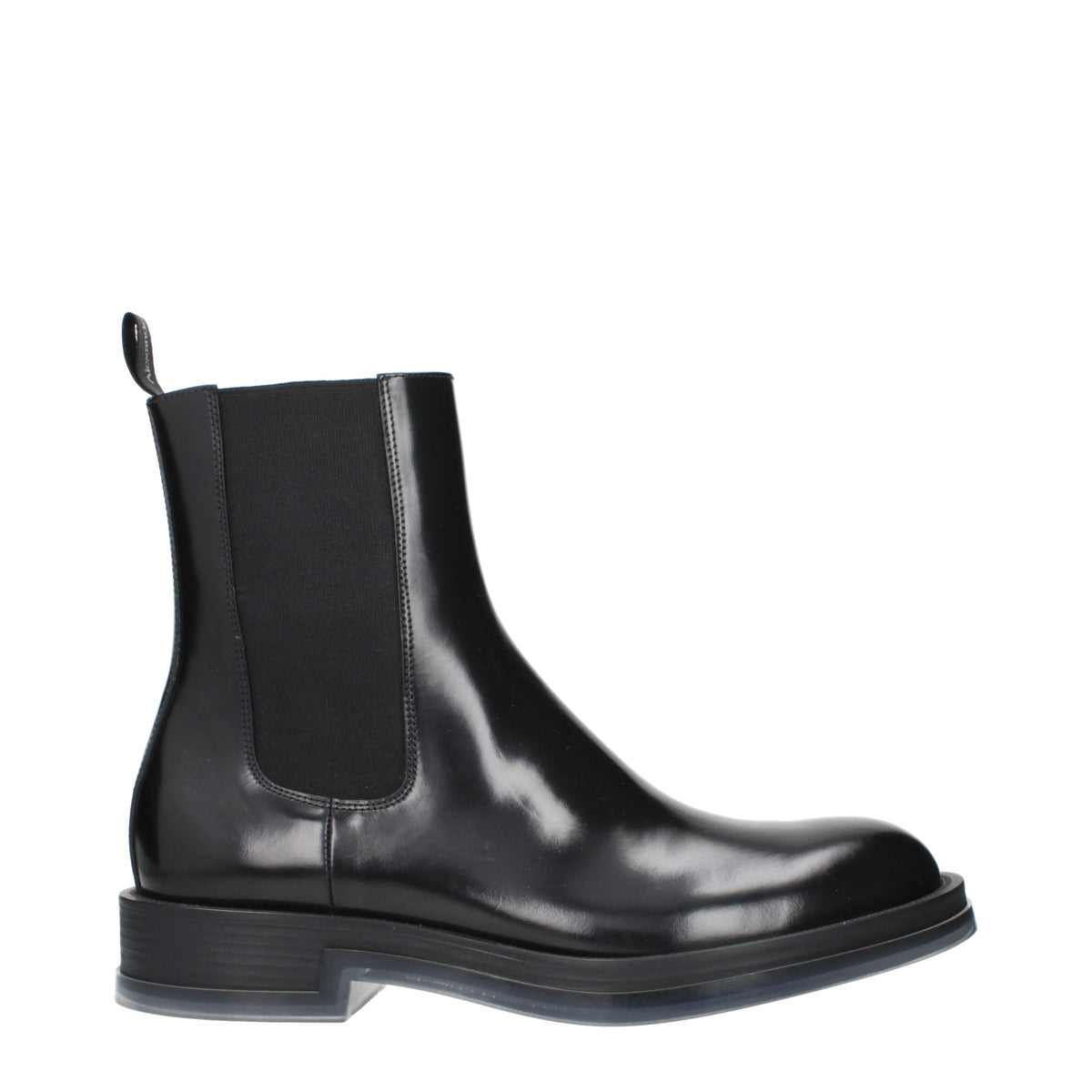 Alexander McQueen Ankle Boots Men Leather Black