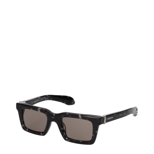 Alexander McQueen Sunglasses Men Acetate Black/Grey