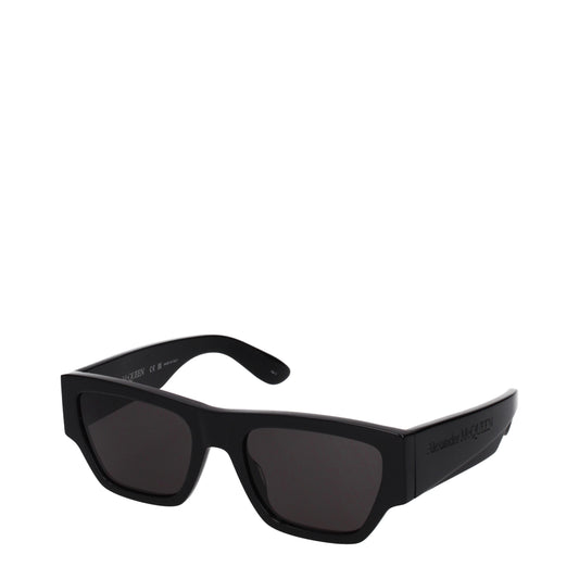 Alexander McQueen Sunglasses Men Acetate Black