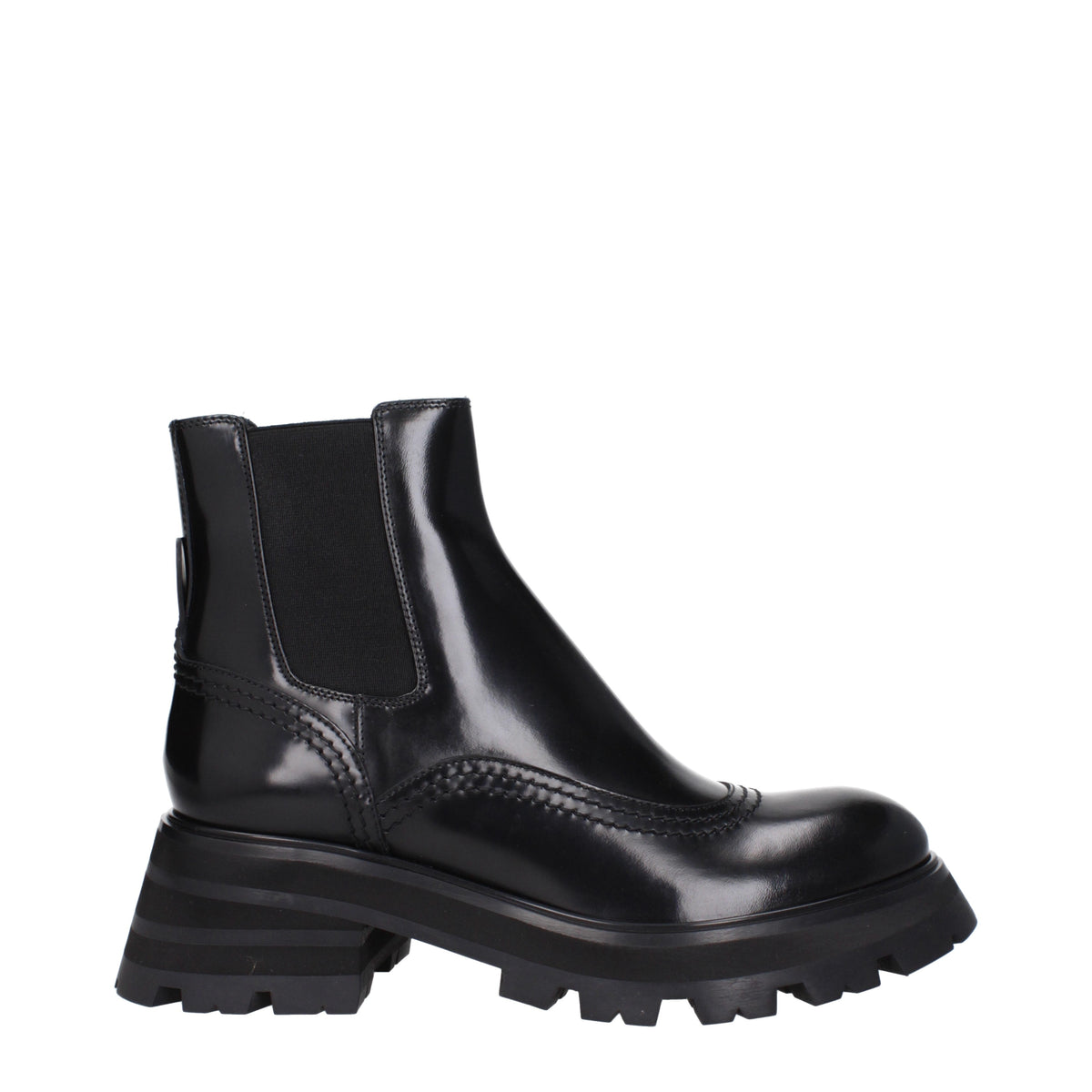 Alexander McQueen Ankle Boots Women Leather Black