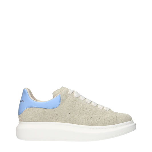 Alexander McQueen Sneakers Men Suede Beige/Sky