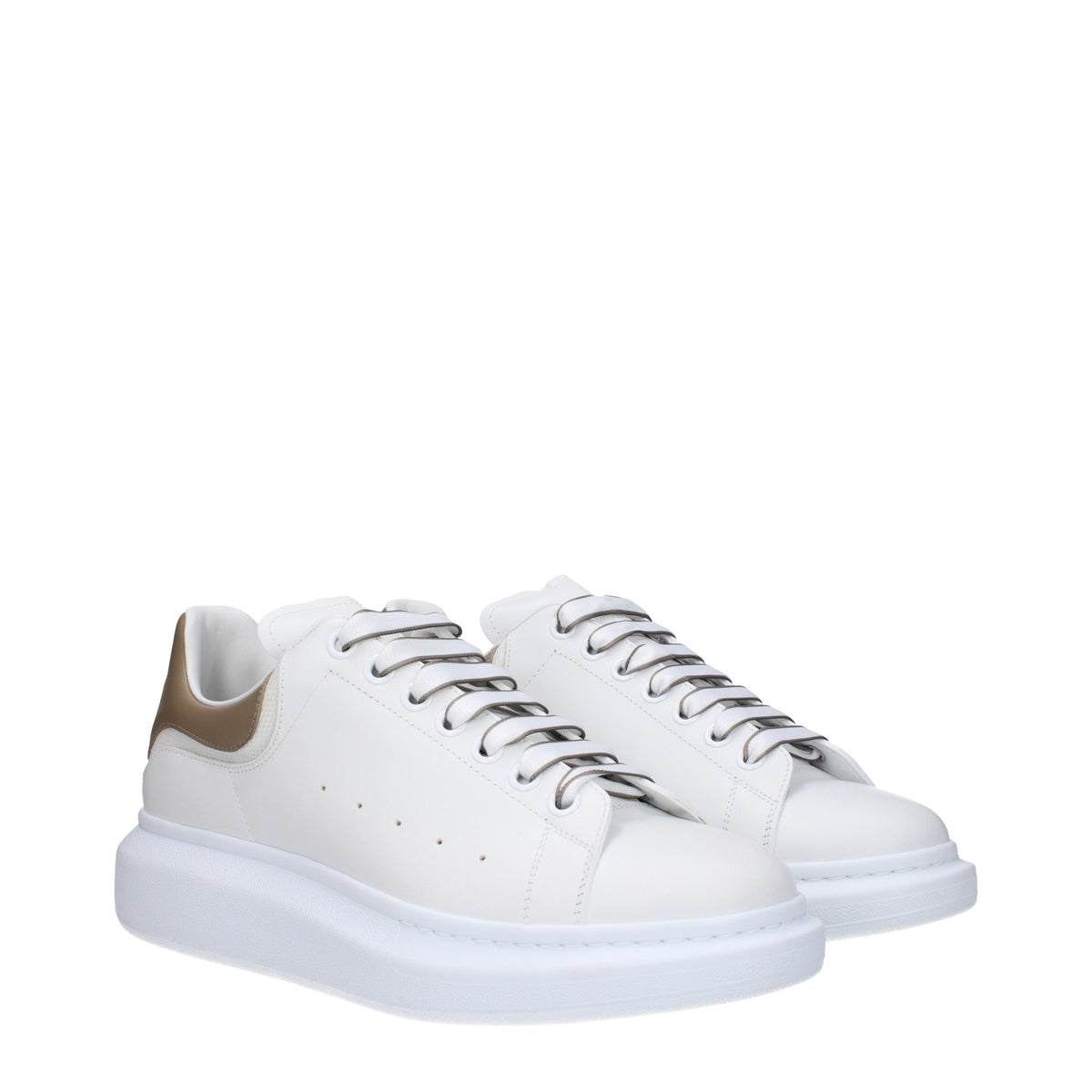 Alexander McQueen Sneakers Men Leather White/Moonstone