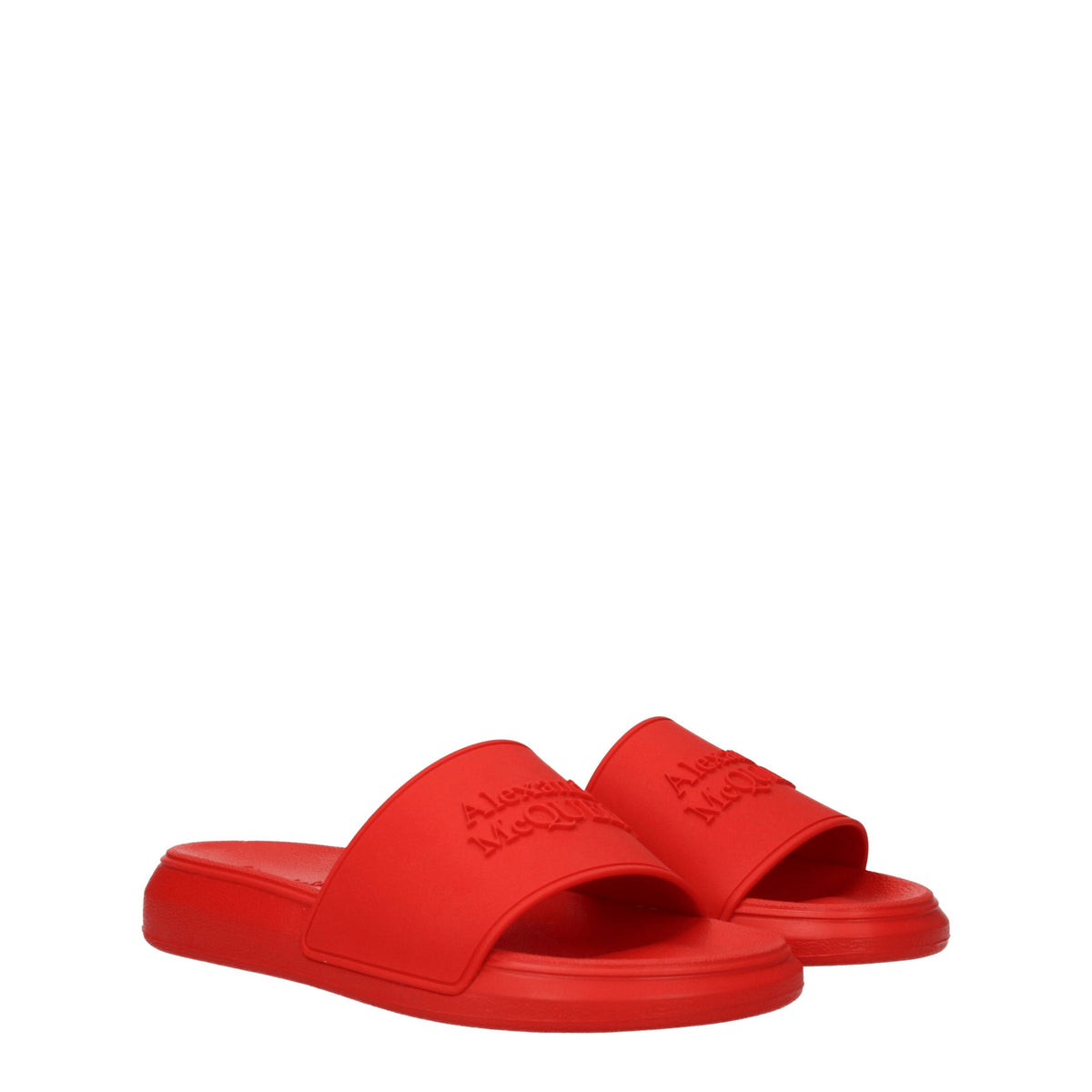 Alexander McQueen Slippers and Clogs Women Rubber Red/Bright Red