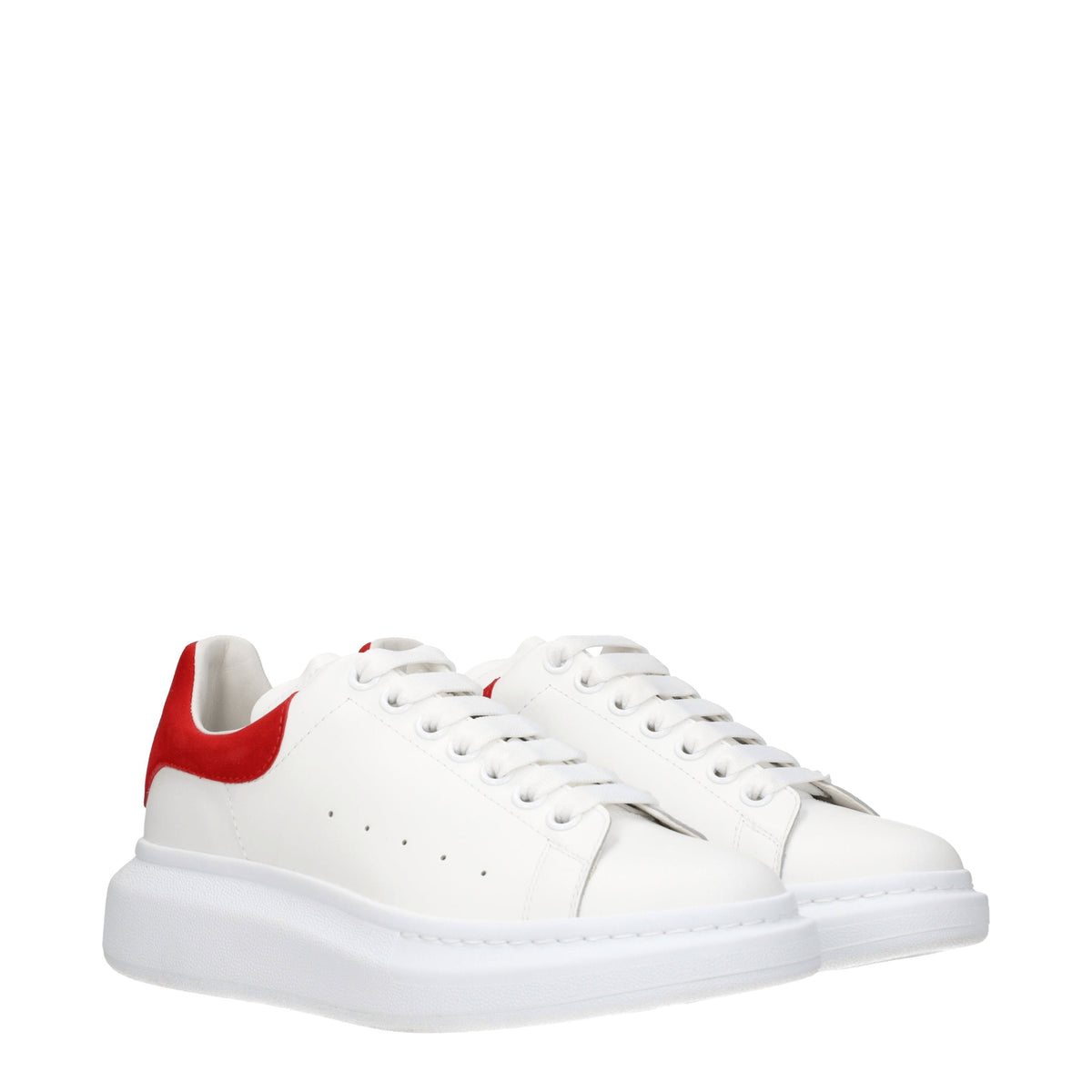 Alexander McQueen Sneakers Men Leather White/Red