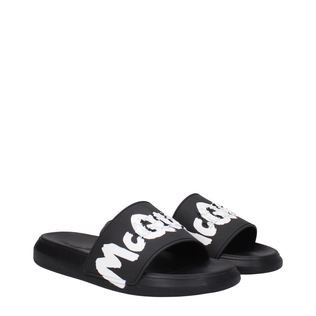 Alexander McQueen Slippers and Clogs Women Rubber Black/White