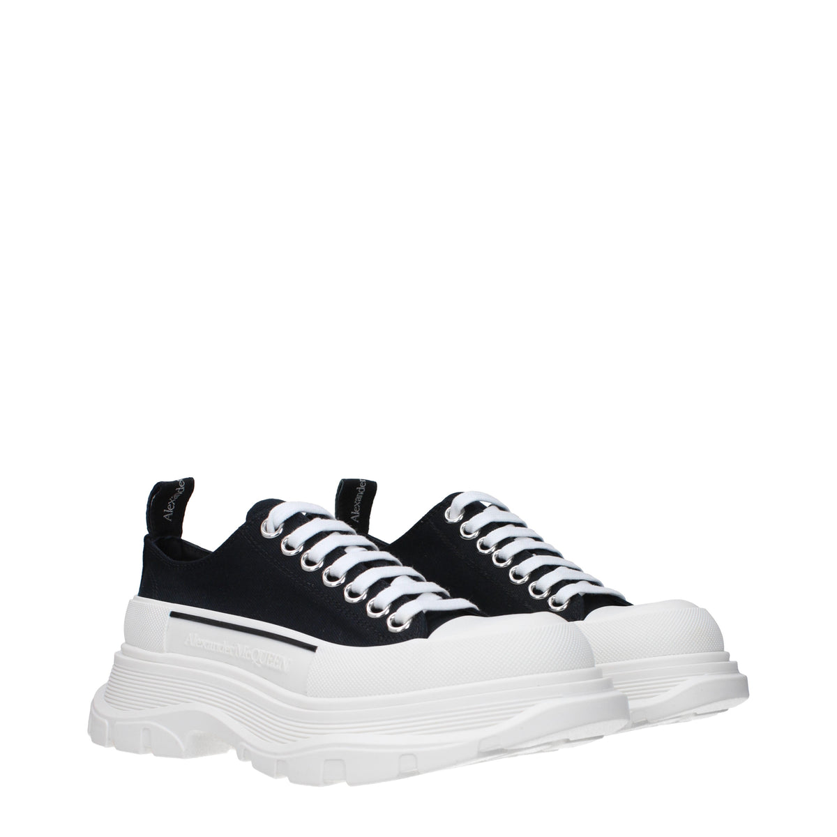 Alexander McQueen Sneakers Women Fabric  Black/White
