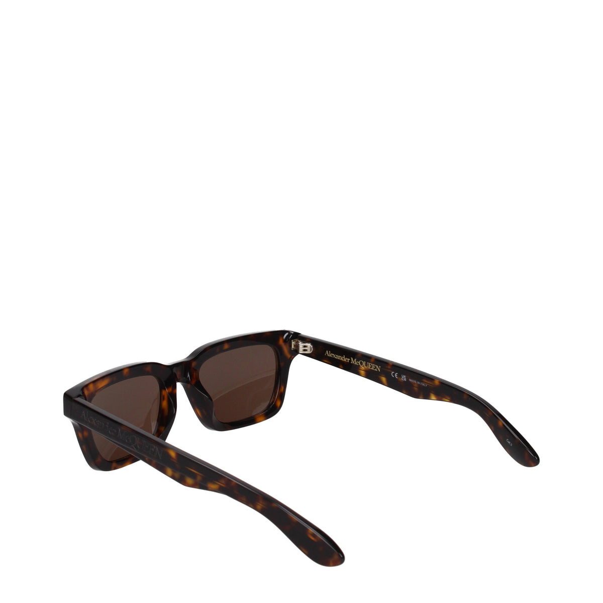 Alexander McQueen Sunglasses Men Acetate Brown