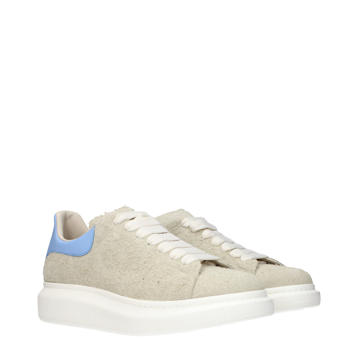 Alexander McQueen Sneakers Men Suede Beige/Sky