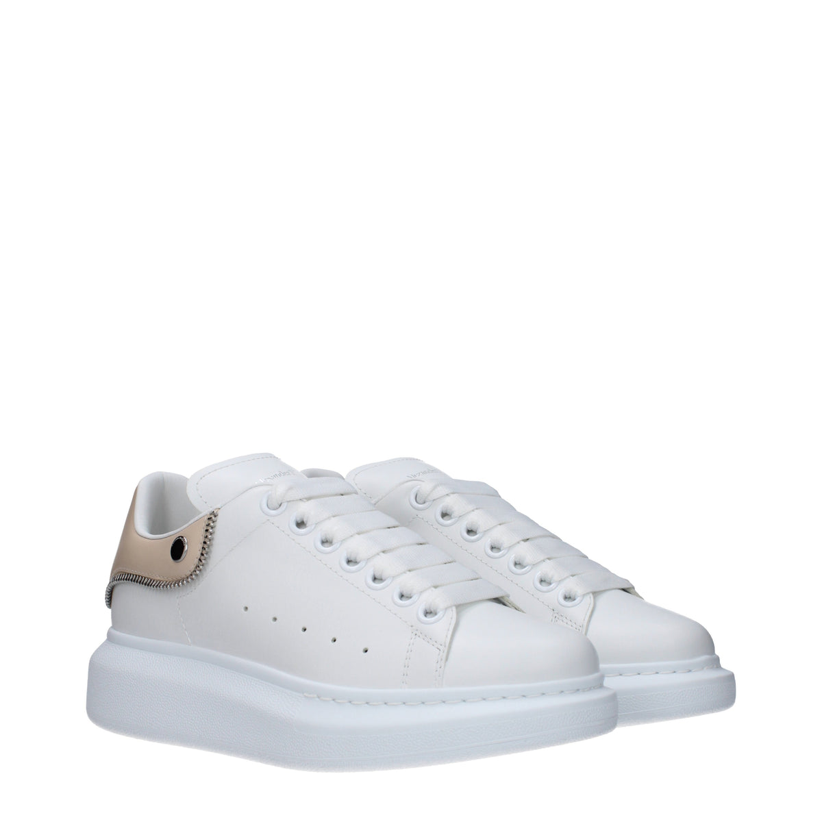 Alexander McQueen Sneakers Women Leather White/Oat