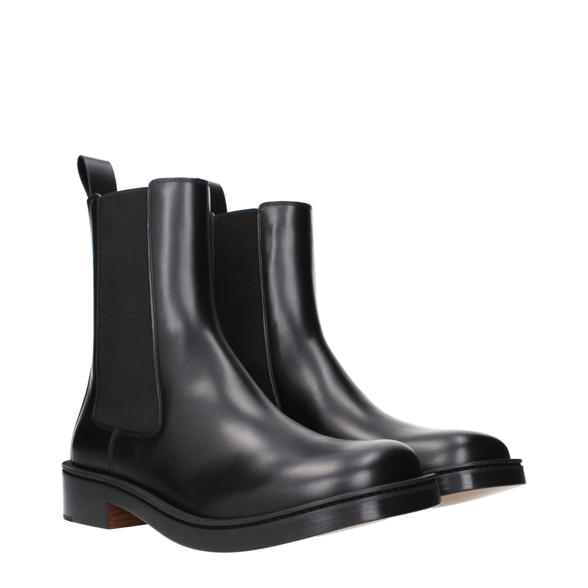 Alexander McQueen Ankle Boots Men Leather Black