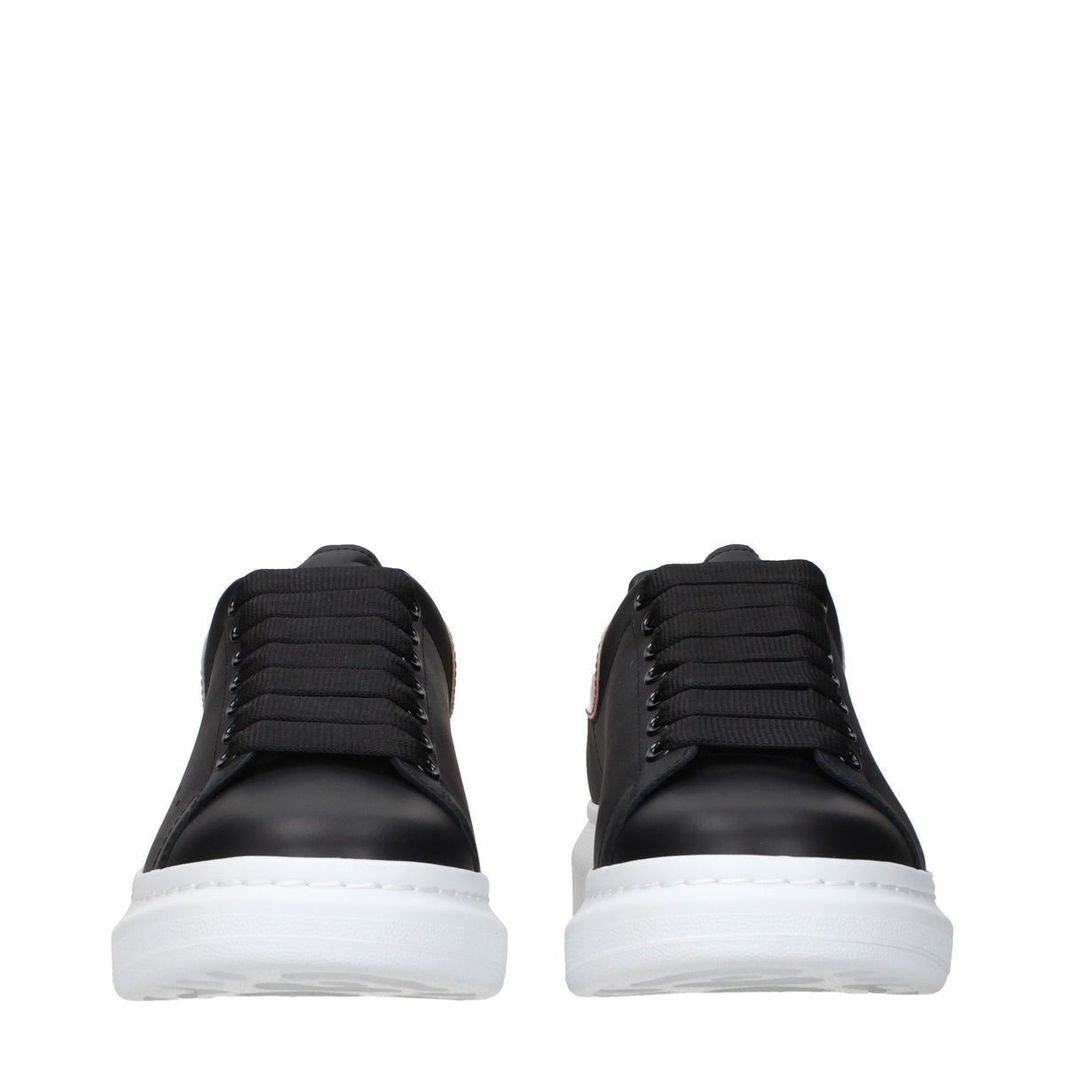 Alexander McQueen Sneakers Men Leather Black/Orange