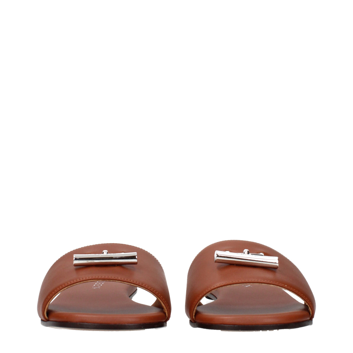Alexander McQueen Slippers and Clogs Women Leather Brown