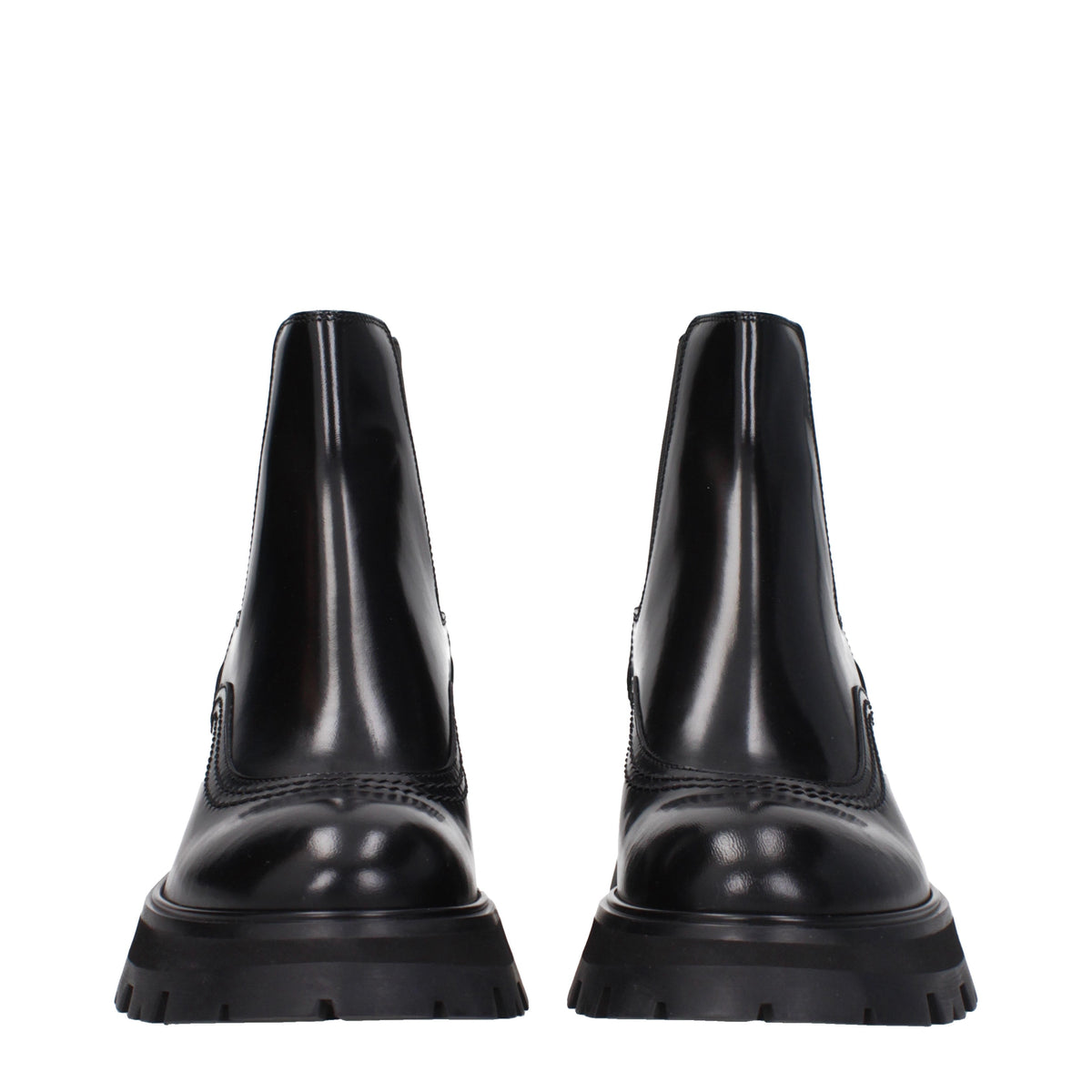 Alexander McQueen Ankle Boots Women Leather Black