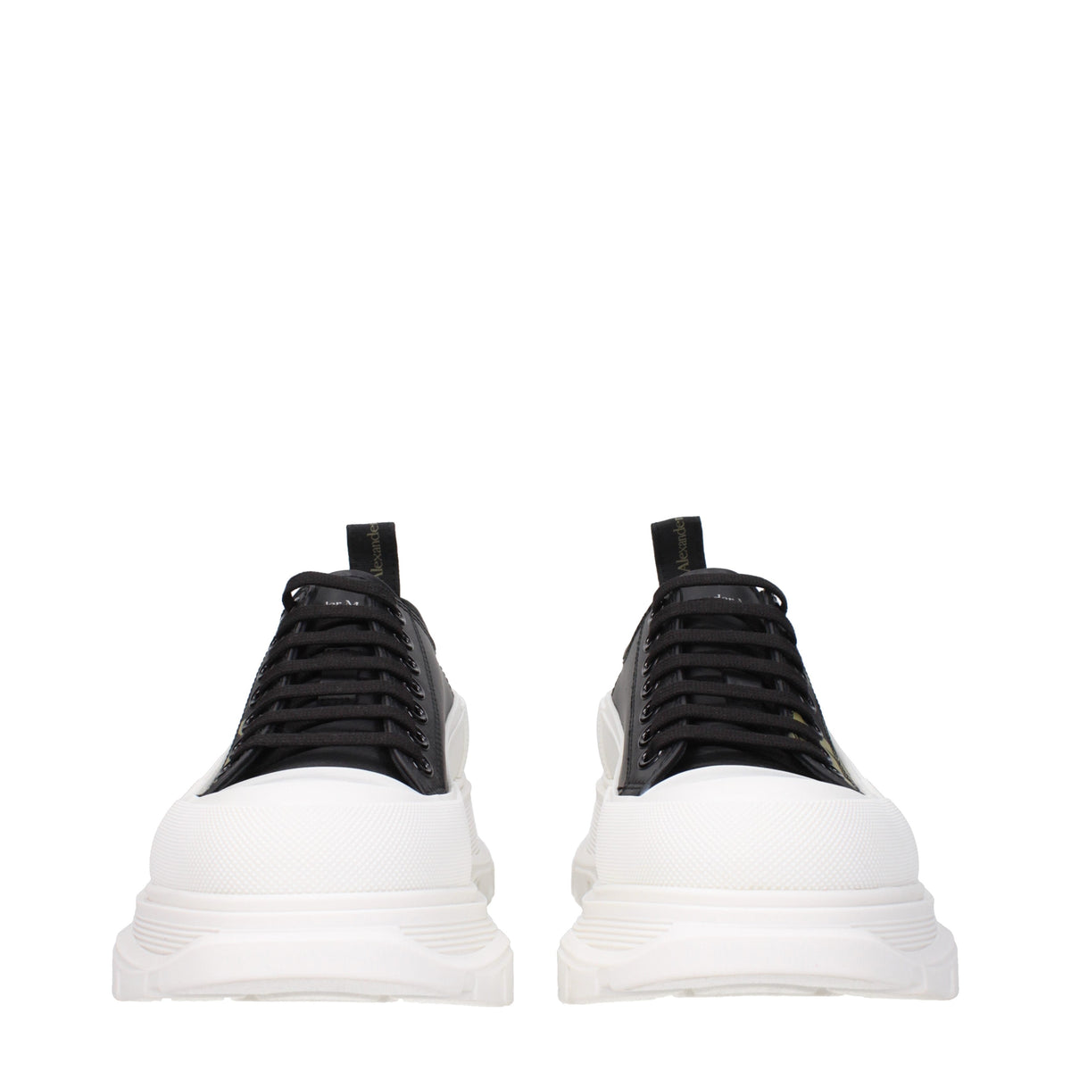 Alexander McQueen Sneakers Men Leather Black/Khaki