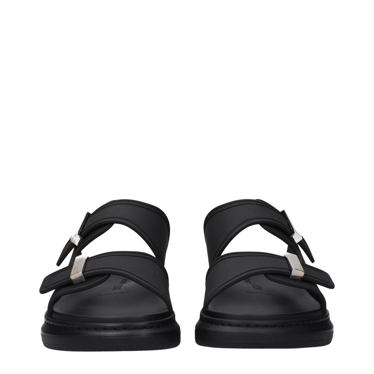 Alexander McQueen Slippers and Clogs Men Rubber Black