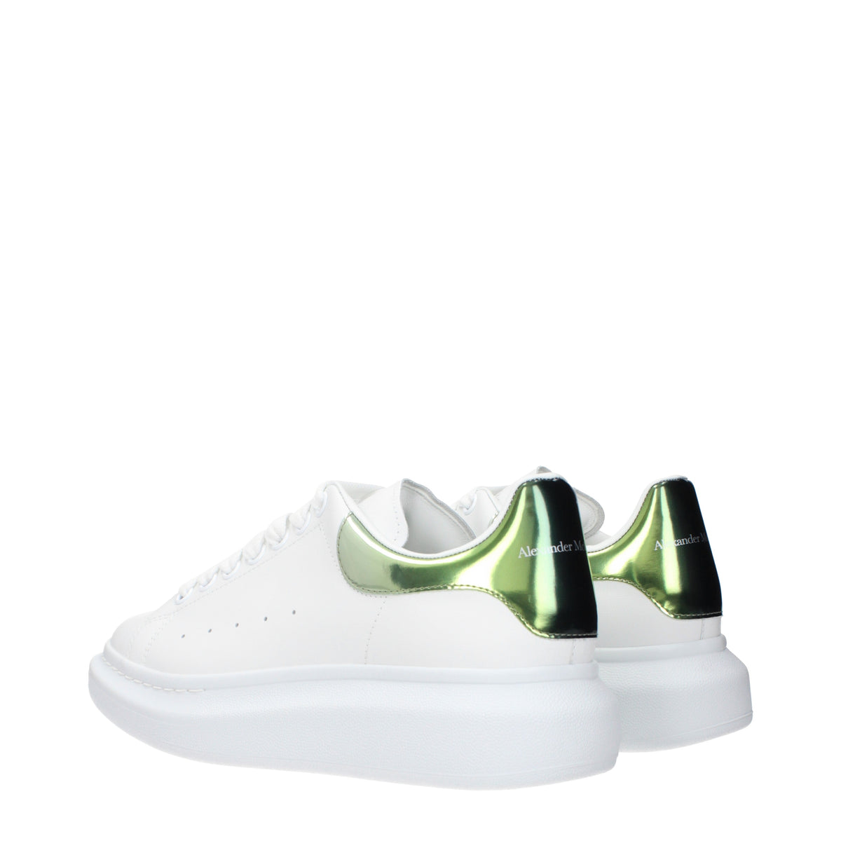 Alexander McQueen Sneakers Men Leather White/Green
