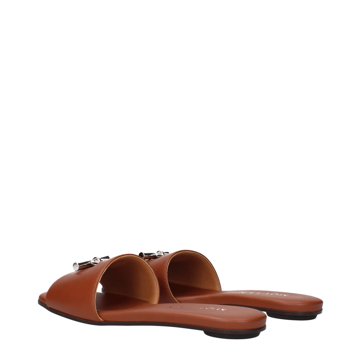 Alexander McQueen Slippers and Clogs Women Leather Brown