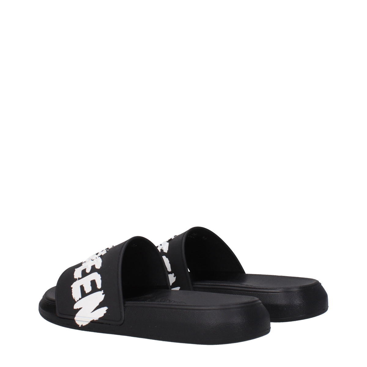 Alexander McQueen Slippers and Clogs Women Rubber Black/White