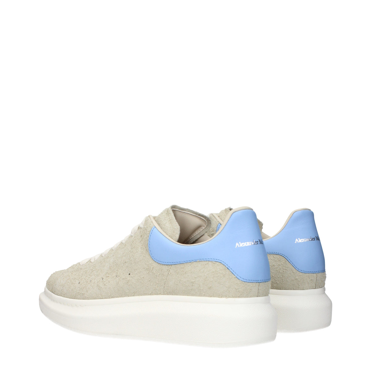 Alexander McQueen Sneakers Men Suede Beige/Sky