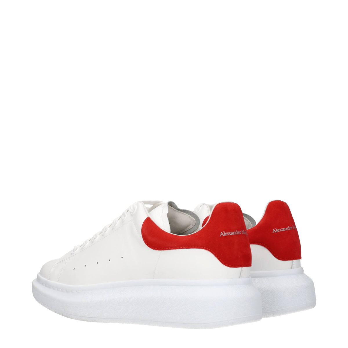 Alexander McQueen Sneakers Men Leather White/Red