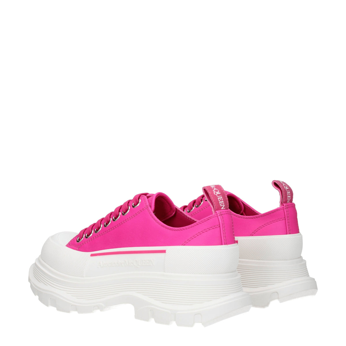 Alexander McQueen Sneakers Women Leather Fuchsia/Magenta