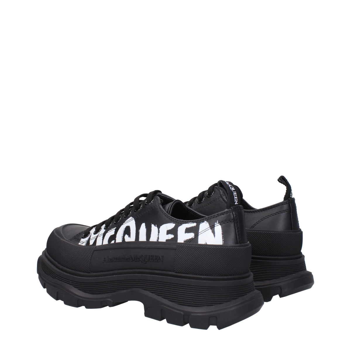 Alexander McQueen Sneakers Men Leather Black/White