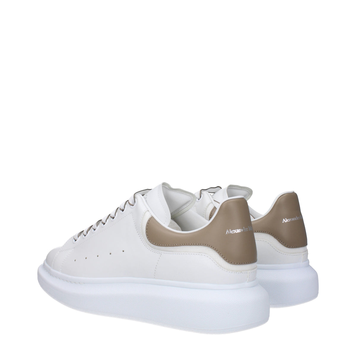 Alexander McQueen Sneakers Men Leather White/Moonstone