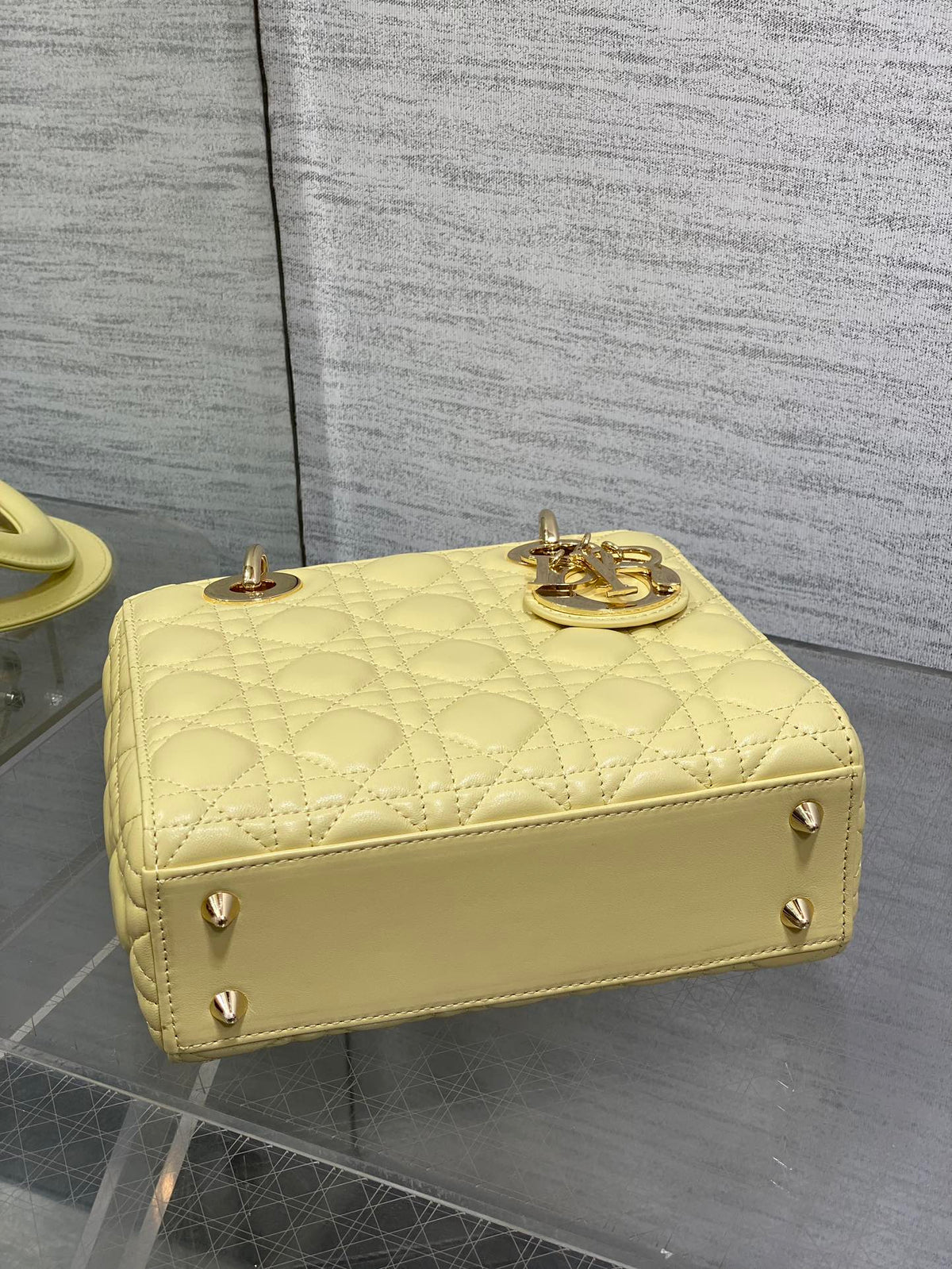 Dior 2026 Mini Lady Dior Bag Yellow Lambskin 270903