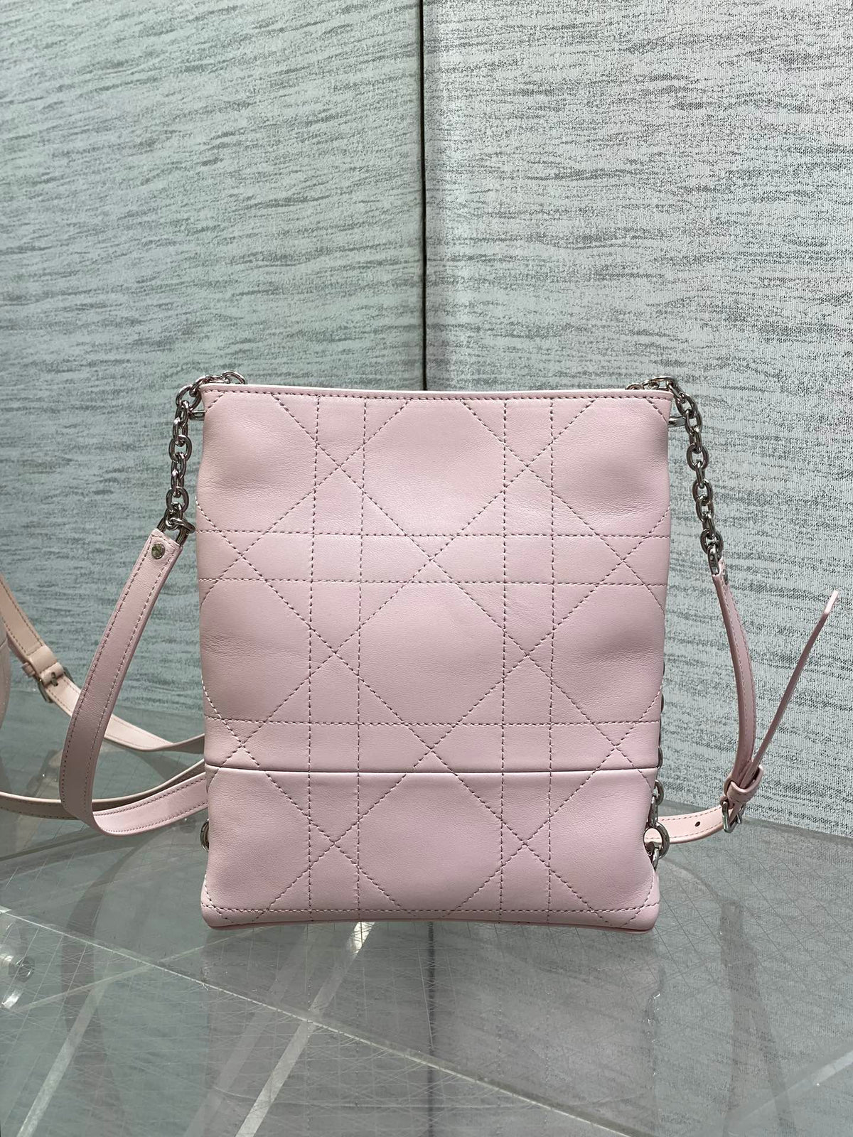 Dior 2026 Trianon Hobo Chain Bag 21cm Lambskin 289177