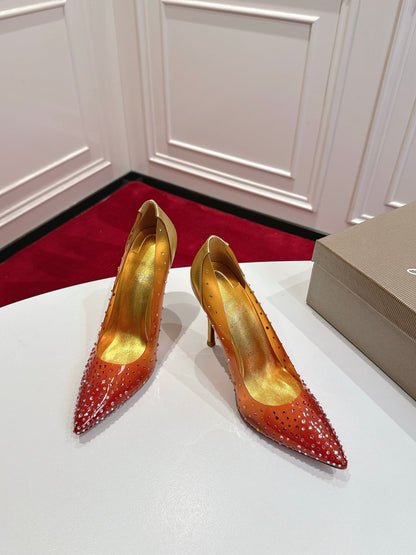 Christian Louboutin 2026 Miss Z Degrastrass Ombré Pumps 100mm Effect PVC Lambskin 780425