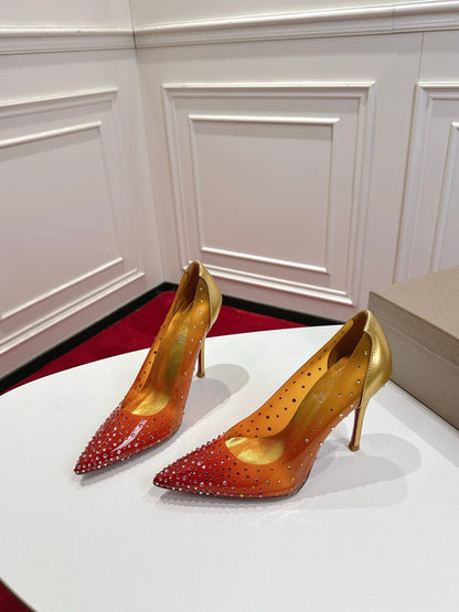 Christian Louboutin 2026 Miss Z Degrastrass Ombré Pumps 100mm Effect PVC Lambskin 780425