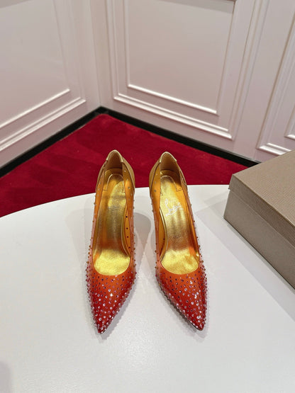 Christian Louboutin 2026 Miss Z Degrastrass Ombré Pumps 100mm Effect PVC Lambskin 780425