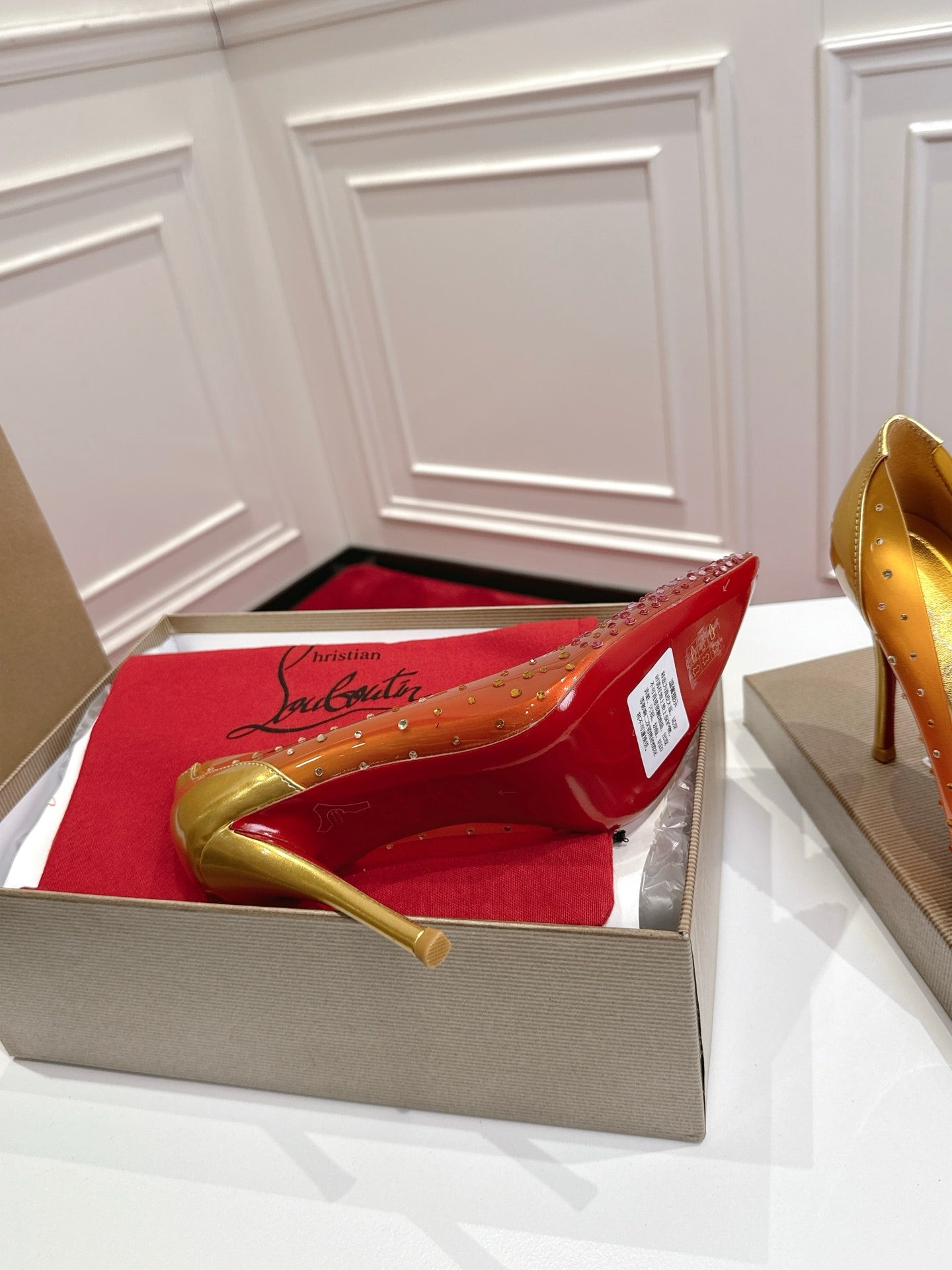 Christian Louboutin 2026 Miss Z Degrastrass Ombré Pumps 100mm Effect PVC Lambskin 780425
