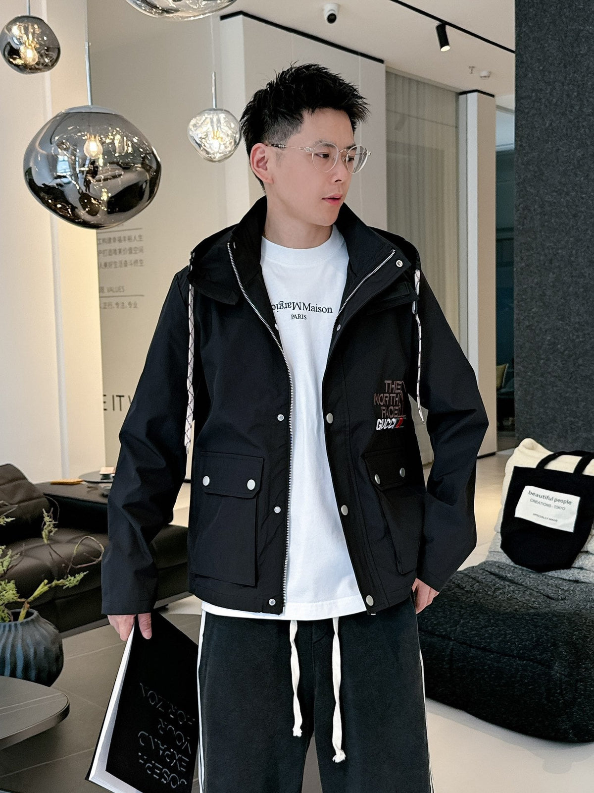 Gucci x The North Facei Men’s Jacket Black Polyamide Cotton