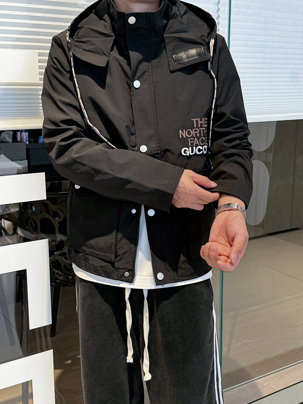 Gucci x The North Facei Men’s Jacket Black Polyamide Cotton