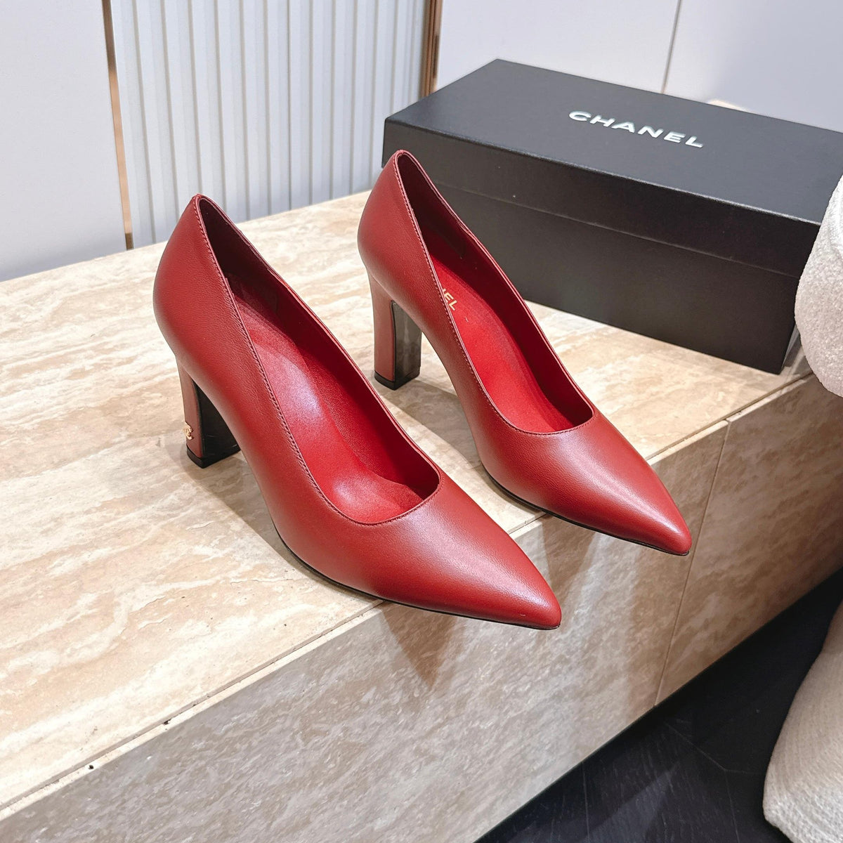 CC Métiers d’art 2026 Pumps 9.5cm Red Sheepskin 898967