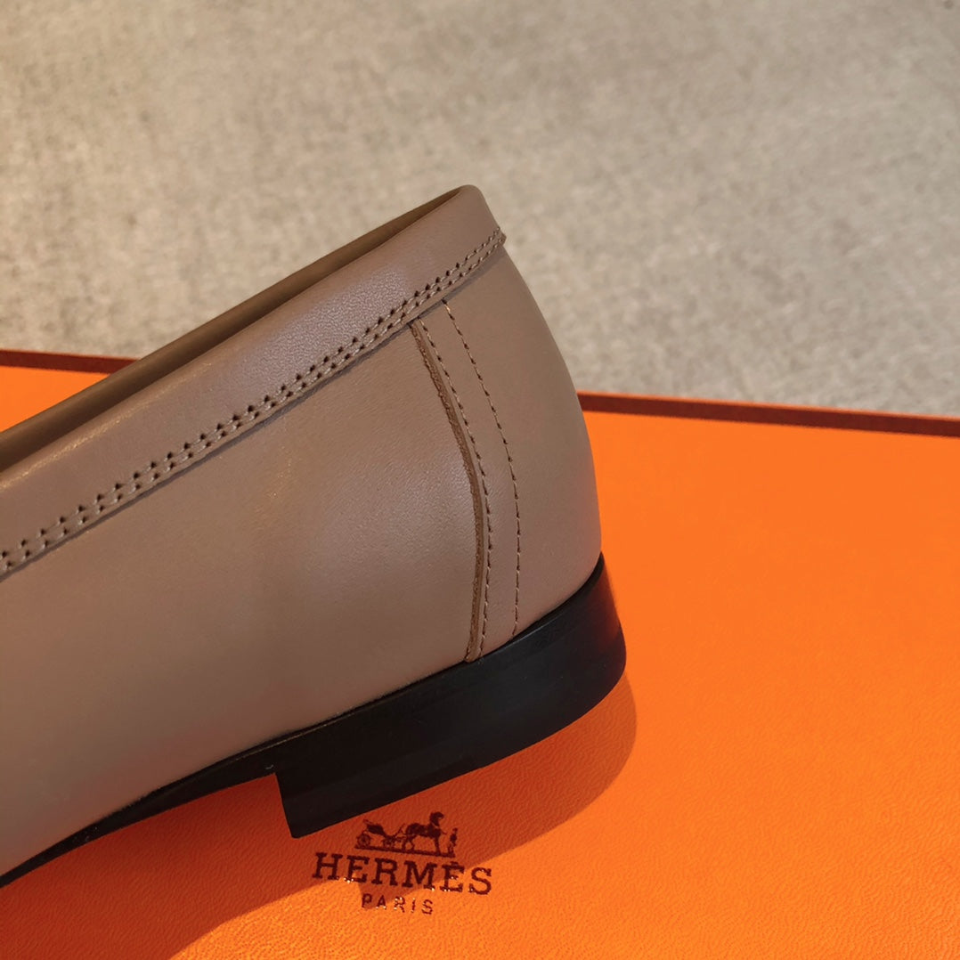 Royal Loafer Brown Calfskin With Fringe Detail And Silver Signature Buckle 509409