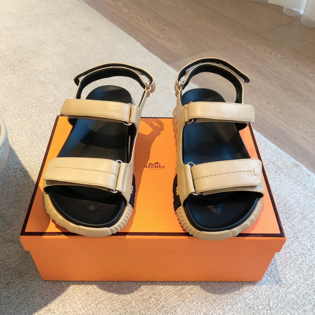 HM Junior Sandal Beige Mix Black Lambskin 970902