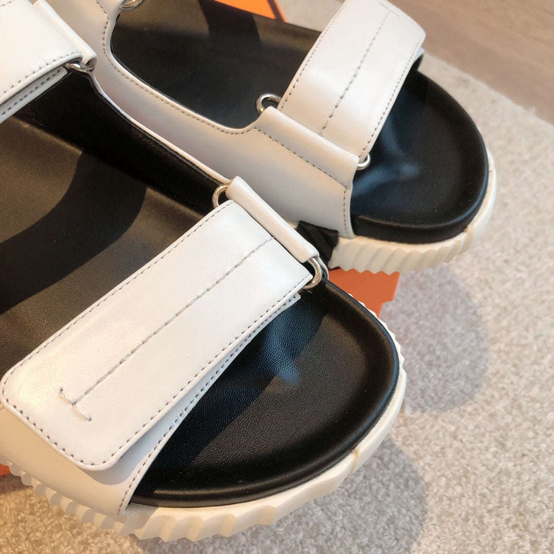 HM Junior Sandal White Mix Black Lambskin 970903